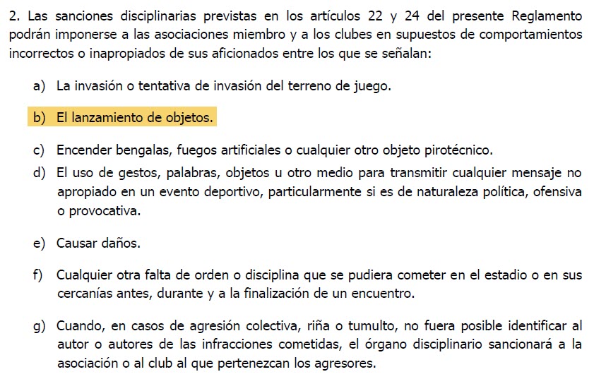 Art 11.2 Disciplina CONMEBOL