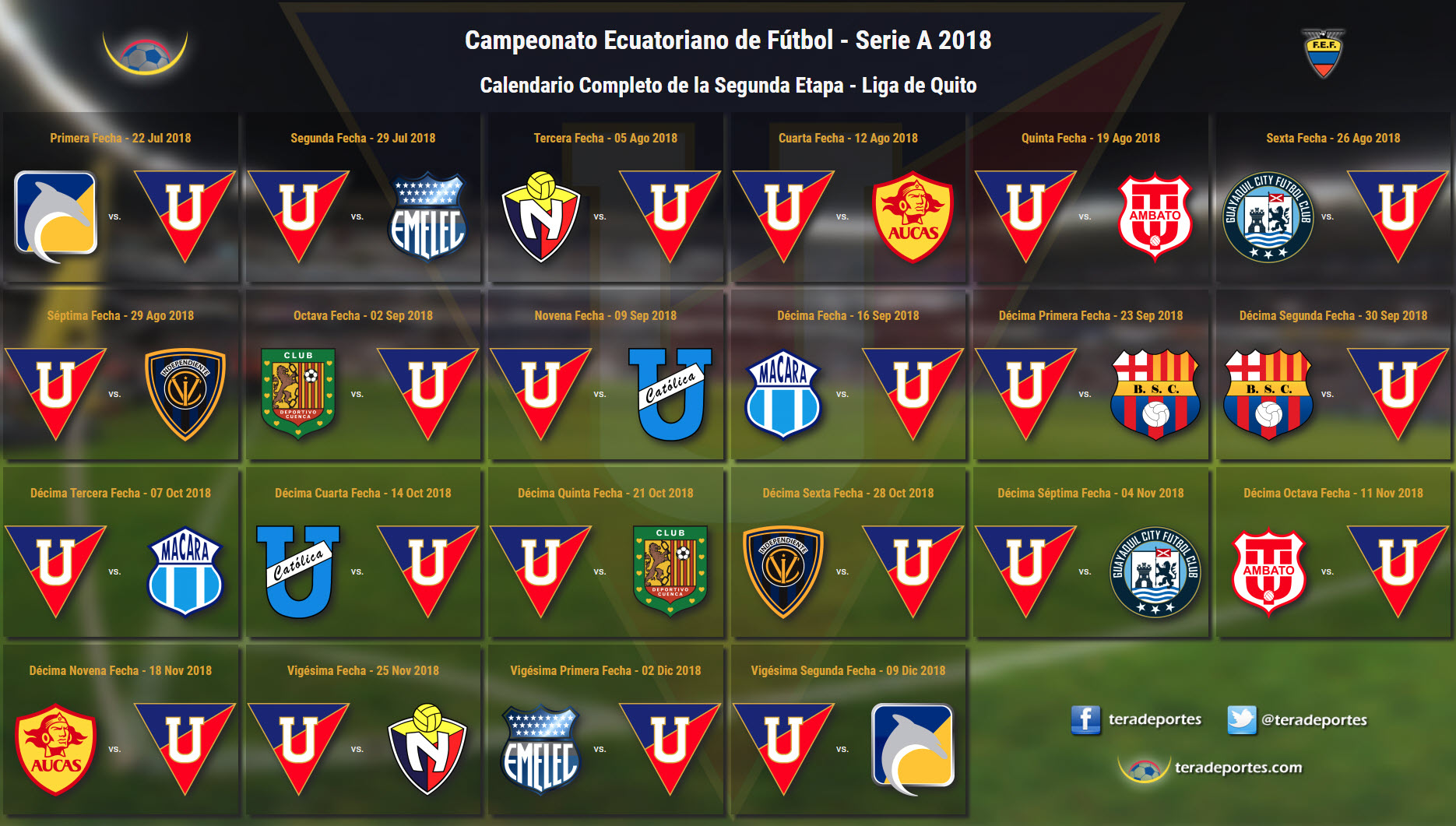 Calendario Liga de Quito