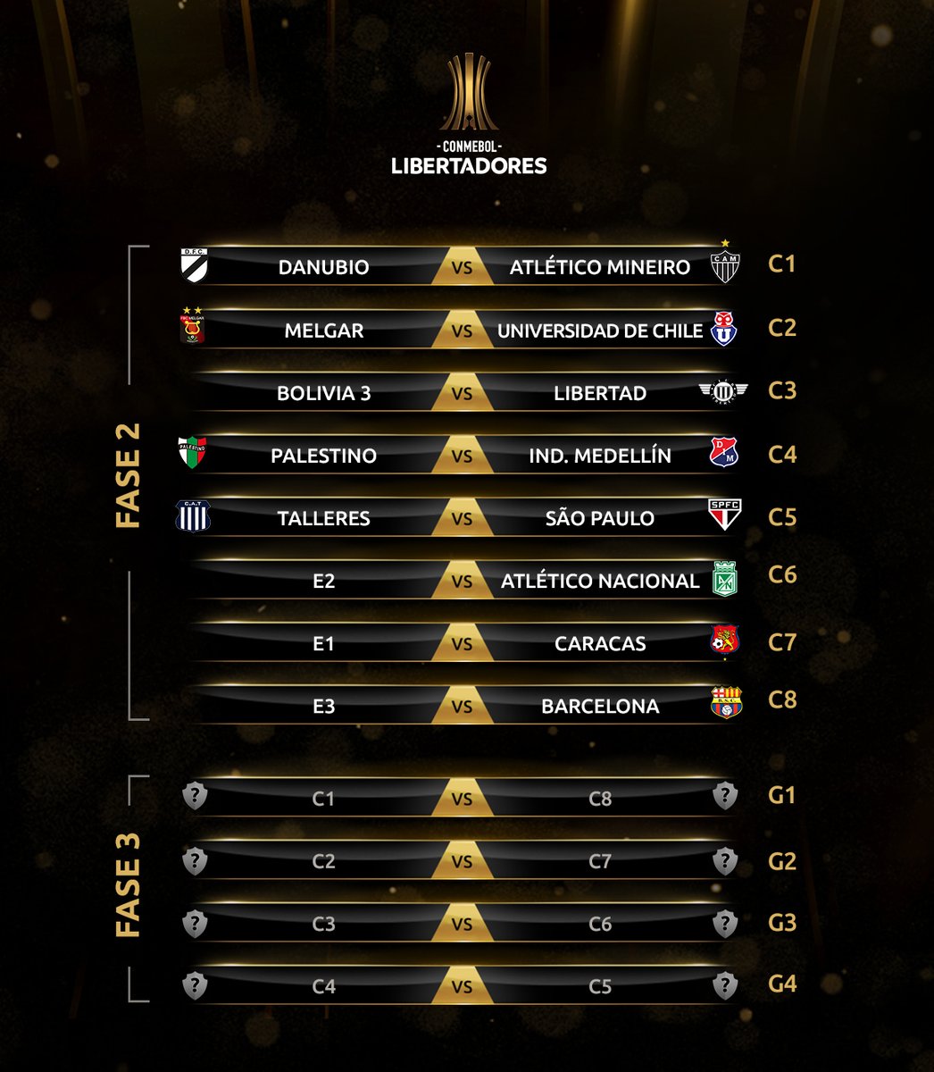 Copa Libertadores 2019 Fase 2 y 3