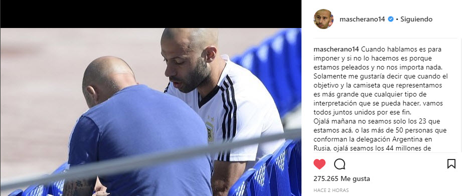 Sampaoli y Mascherano