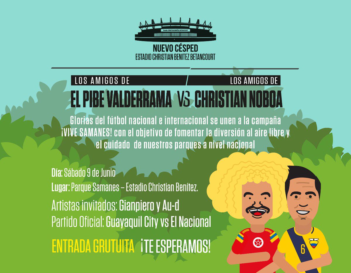 Invitación a la reapertura e inauguración de la cancha de césped natural del Estadio Christian Benítez