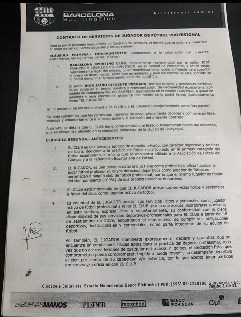 Contrato Cifuente