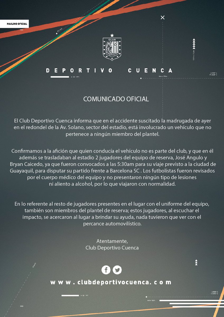 Comunicado Deportivo Cuenca