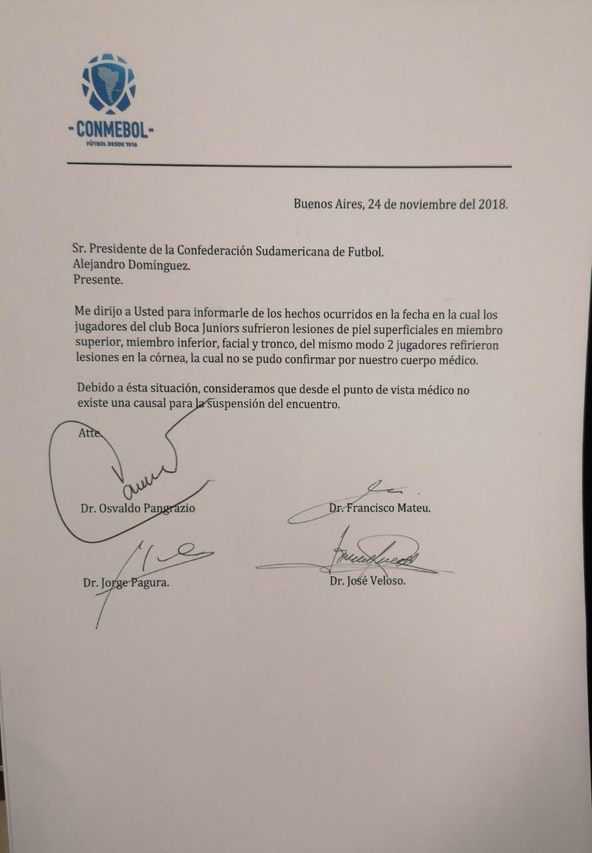 Documento médicos conmebol