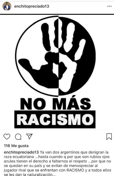 Instagram Preciado acusación