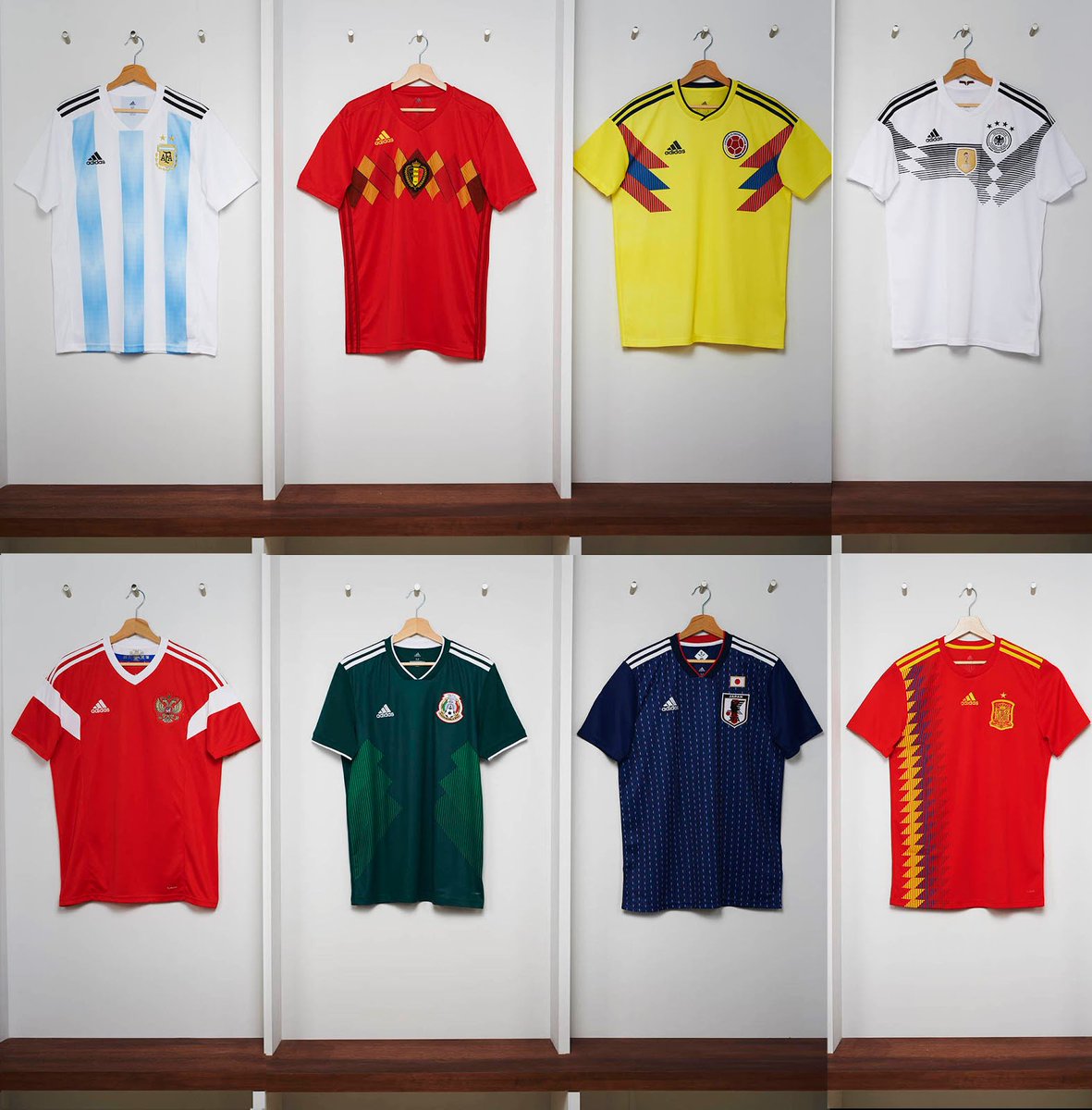 Rusia 2018 Adidas hizo oficial las camisetas que utilizaran sus Selecciones Nacionales en el Mundial 2018 Fotos Tera Deportes