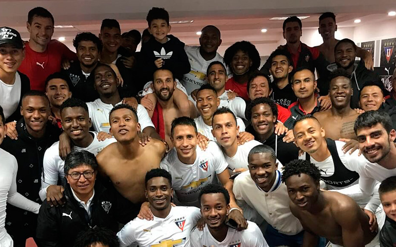 Serie A Así festejaron los jugadores de Liga de Quito luego de ganar la