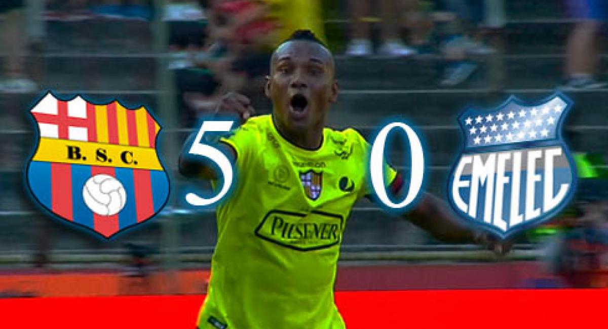Fútbol Ecuador Serie A (50) Goleada 'Monumental', Barcelona se tomó su