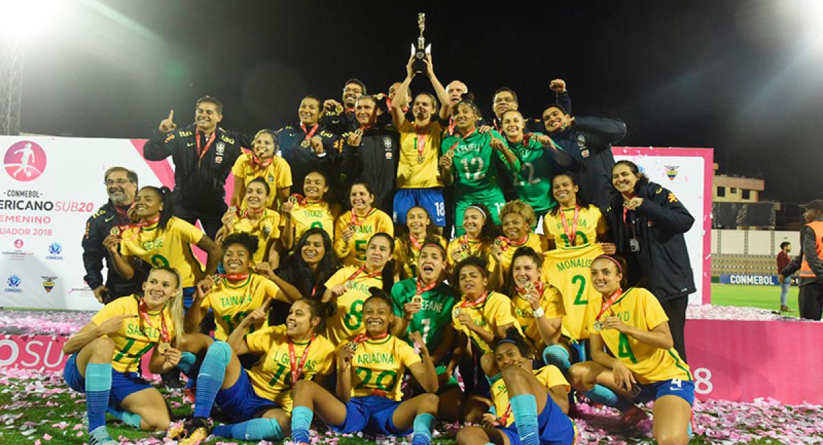 CONMEBOL La Selección Brasileña de Fútbol Femenino Sub-20 se consagró ...